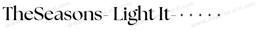 TheSeasons- Light It字体转换